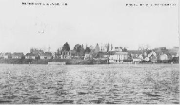 The village of Bathurst in an old photograph