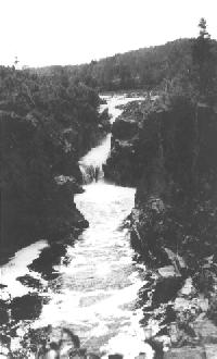 Tetagouche Falls before the dam was built